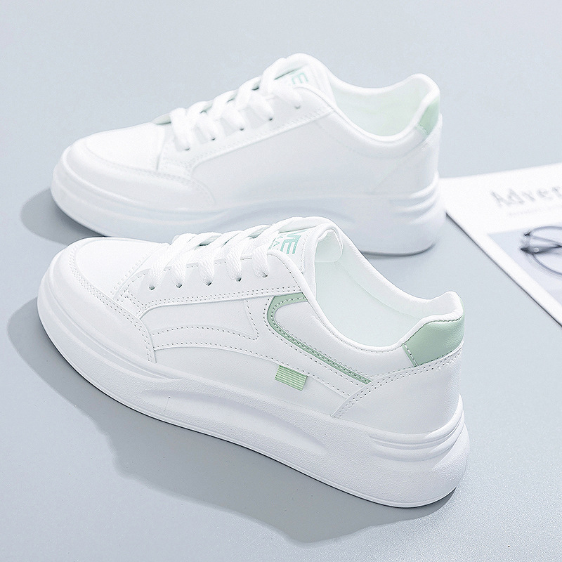 Women'S Fashion Tennis Shoes - أحذية نسائية الصيف سميكة وحيد الأبيض