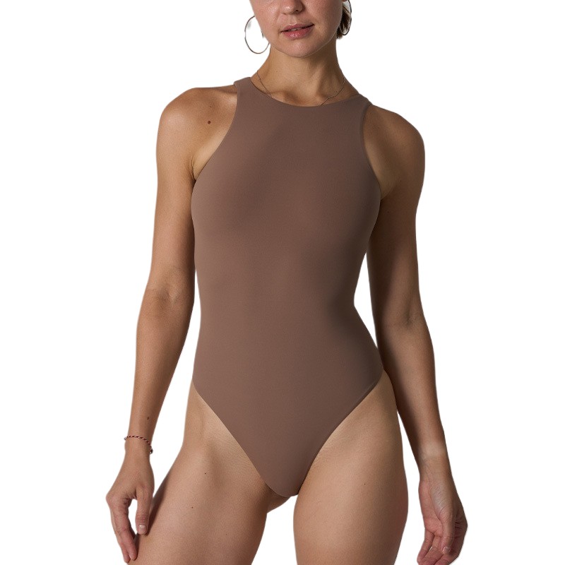 Turtleneck Bodysuit - بودي سوت نسائي بياقة عالية متوسطة