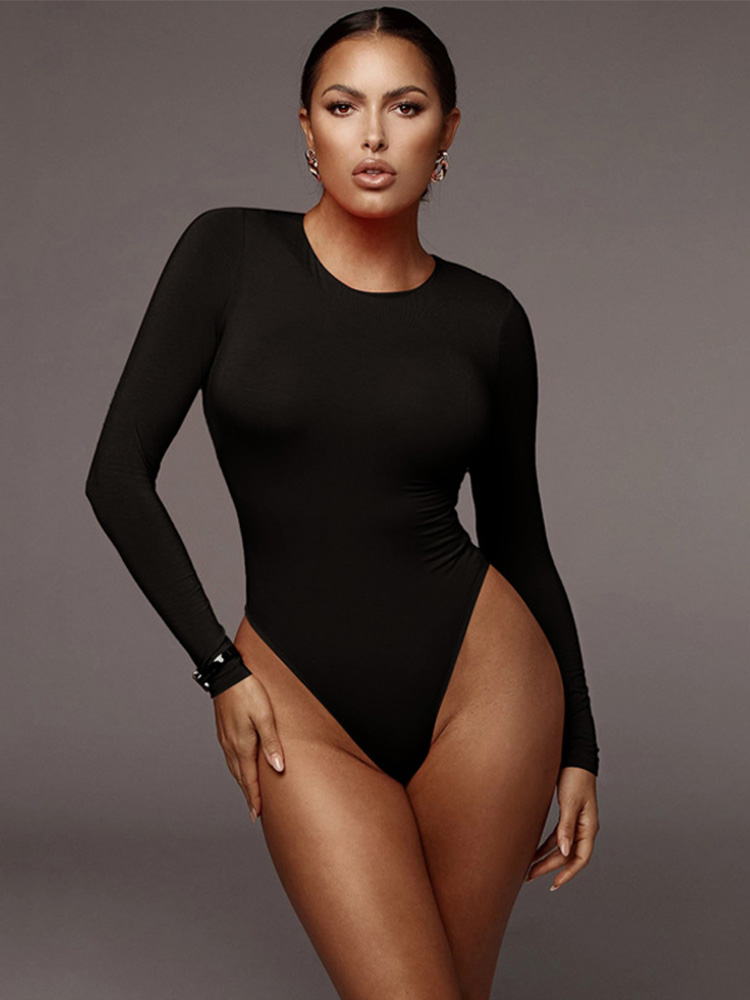 س الرقبة طويلة الأكمام الصلبة  - مراجعة Turtleneck Bodysuit وسعره