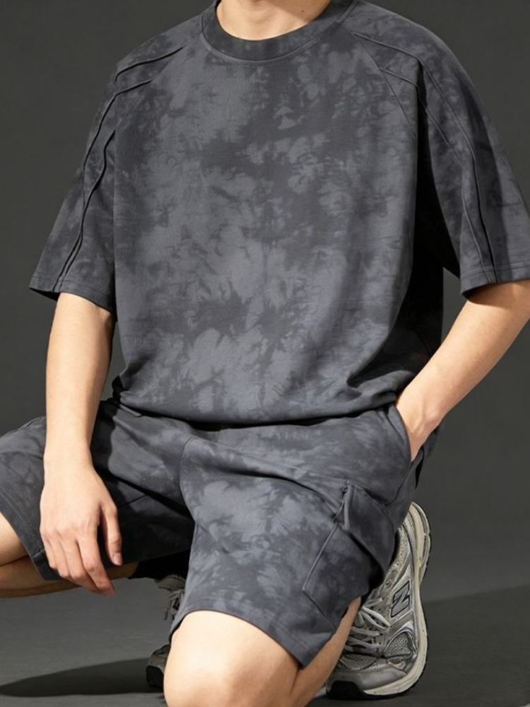 طقم رجالي أنيق من قطعتين بتصمي - مراجعة Tie Dye Two Piece وسعره