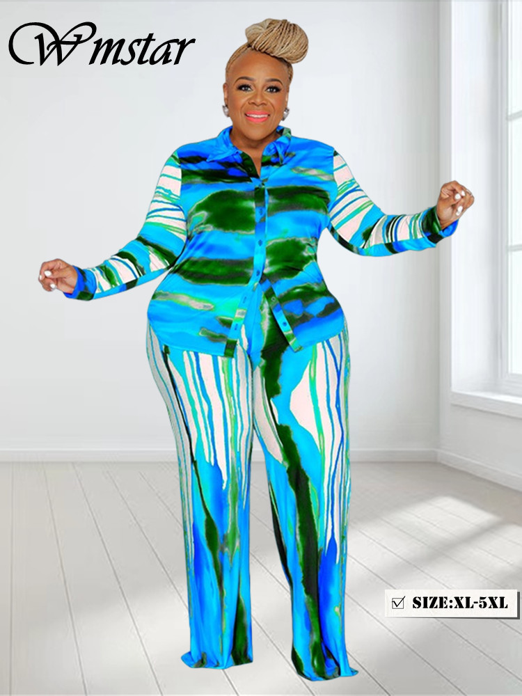 Wmstar حجم كبير قطعتين ملابس ا - مراجعة Tie Dye Two Piece وسعره