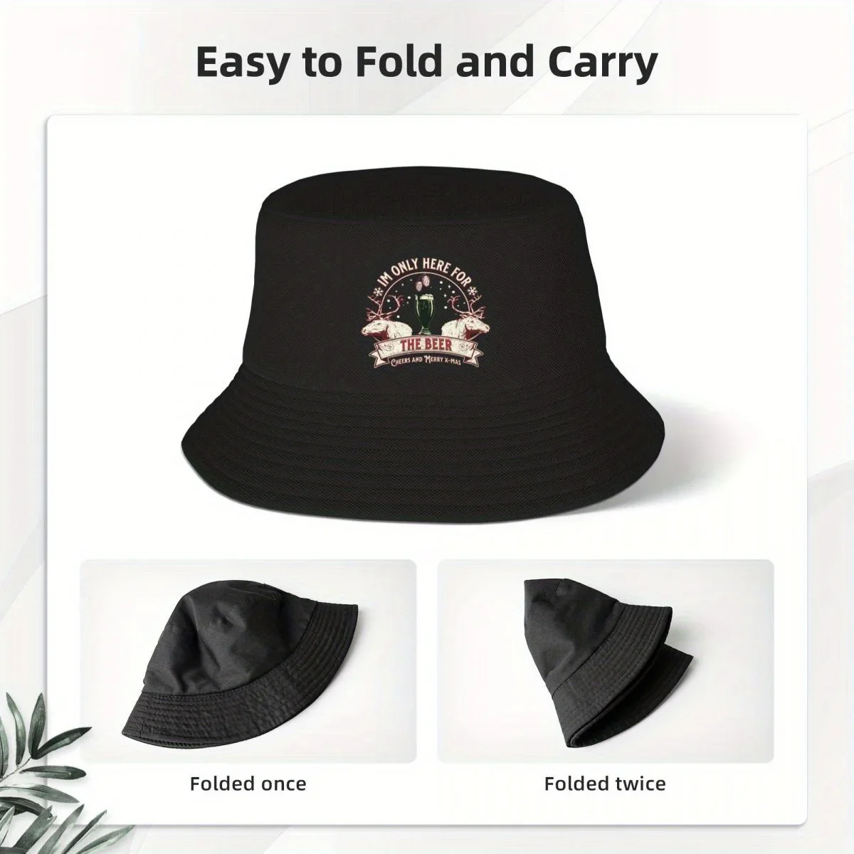 جديد أنا هنا فقط من أجل البيرة - مراجعة Bucket Hat Women وسعره