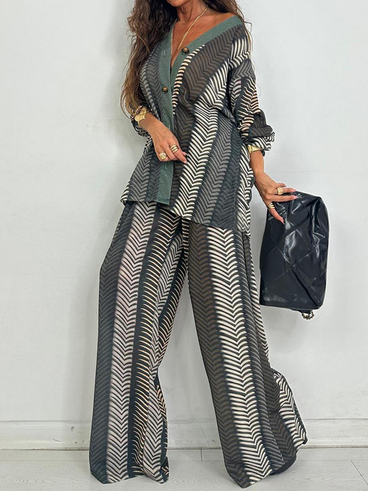 طقم نسائي جديد أنيق مكون من قط - مراجعة Wide Leg Palazzo Pants وسعره