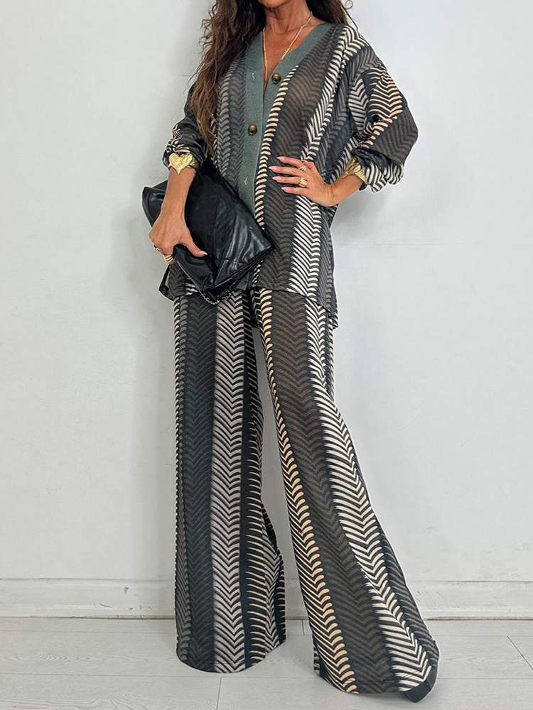 طقم نسائي جديد أنيق مكون من قط - مراجعة Wide Leg Palazzo Pants وسعره