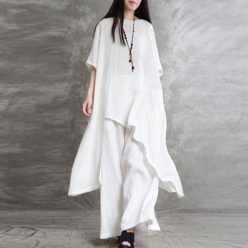 ملابس رياضية نسائية من الكتان  - مراجعة Wide Leg Palazzo Pants وسعره