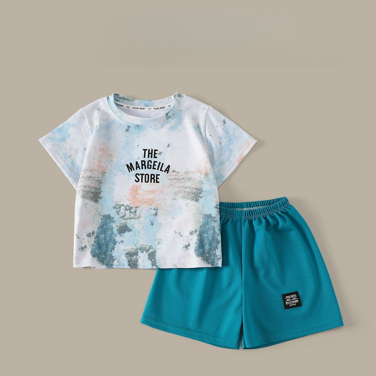 طقم صيفي للأطفال من قطعتين بتص - مراجعة Tie Dye Two Piece وسعره