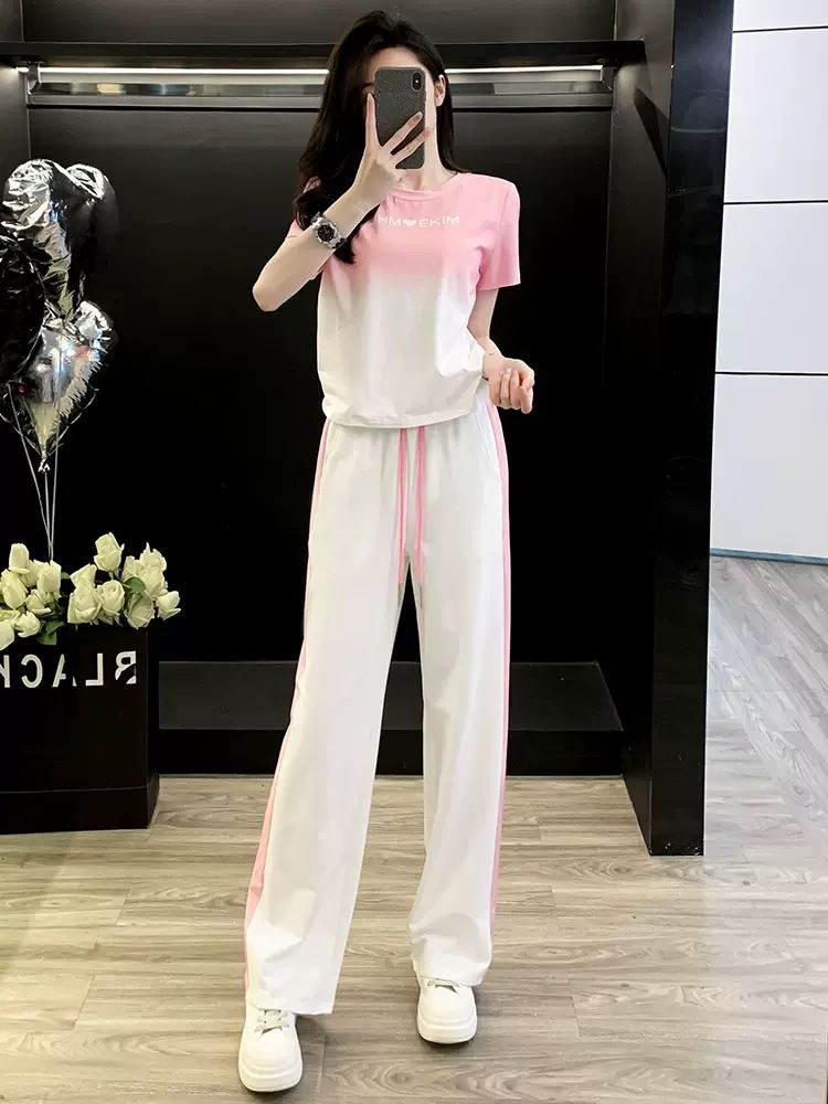 تي شيرت صيفي راقي بأكمام قصيرة - مراجعة Wide Leg Palazzo Pants وسعره