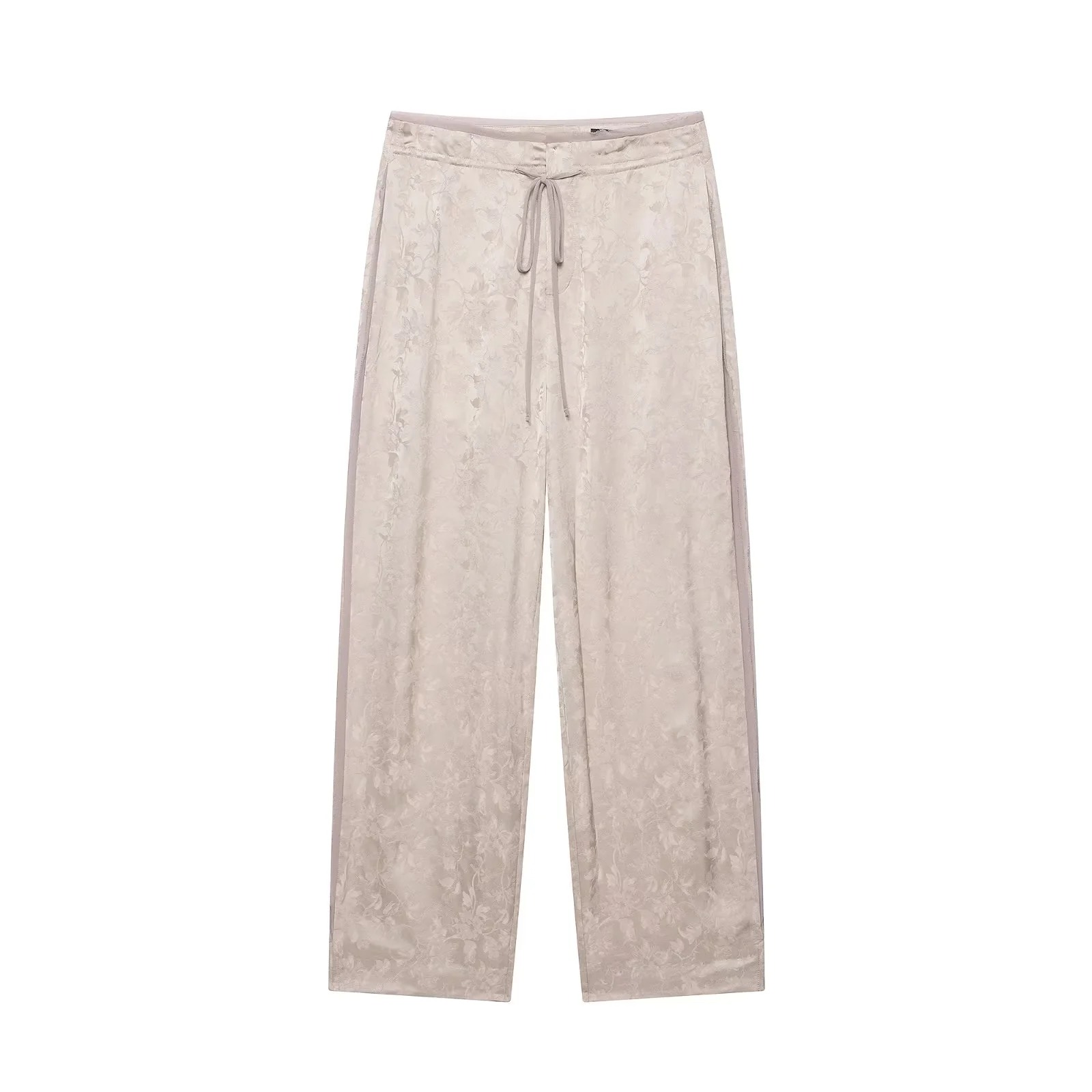 طقم نسائي من قطعتين من الساتان - مراجعة Wide Leg Palazzo Pants وسعره