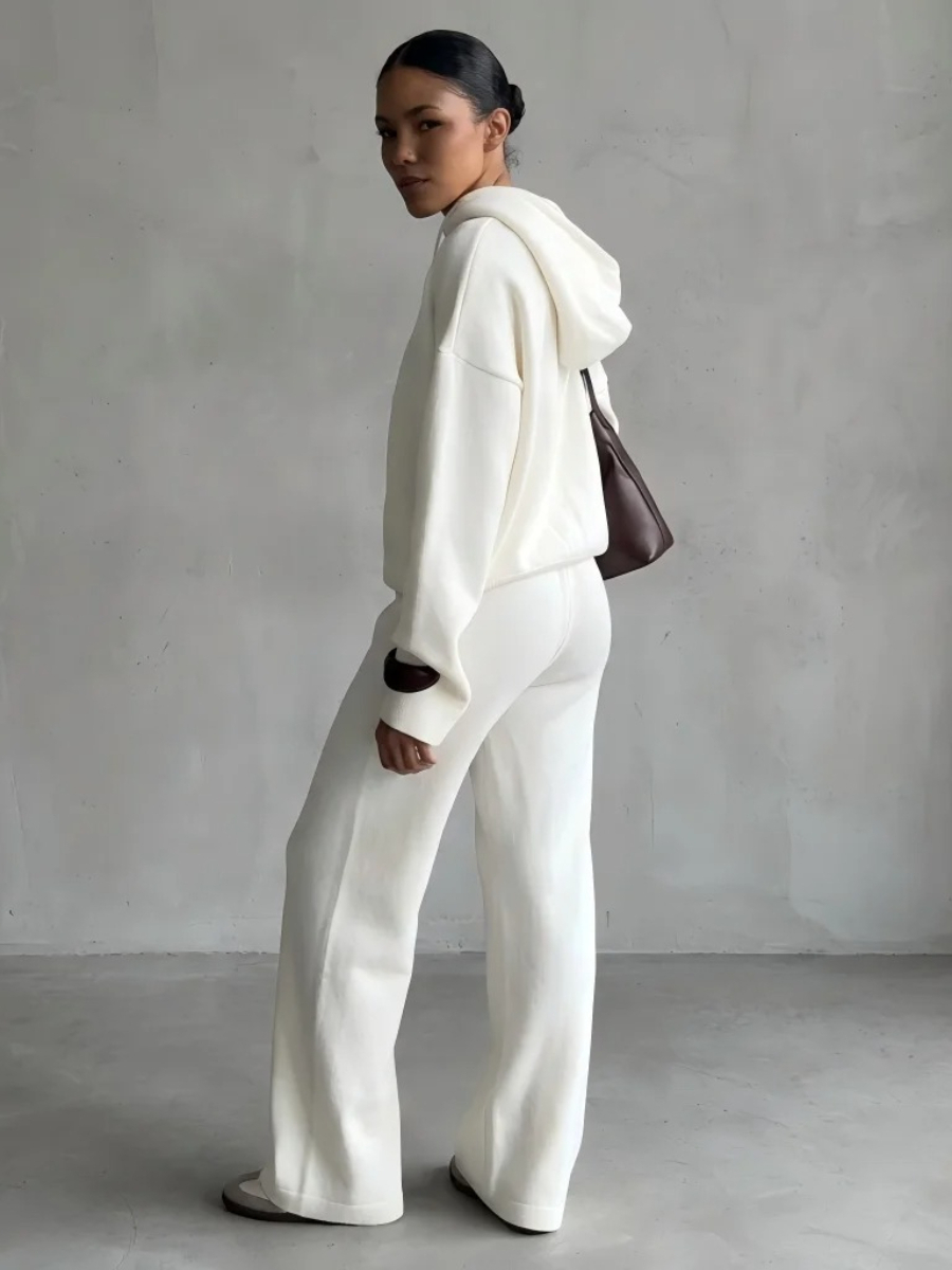 طقم نسائي كاجوال من قطعتين من  - مراجعة Wide Leg Palazzo Pants وسعره
