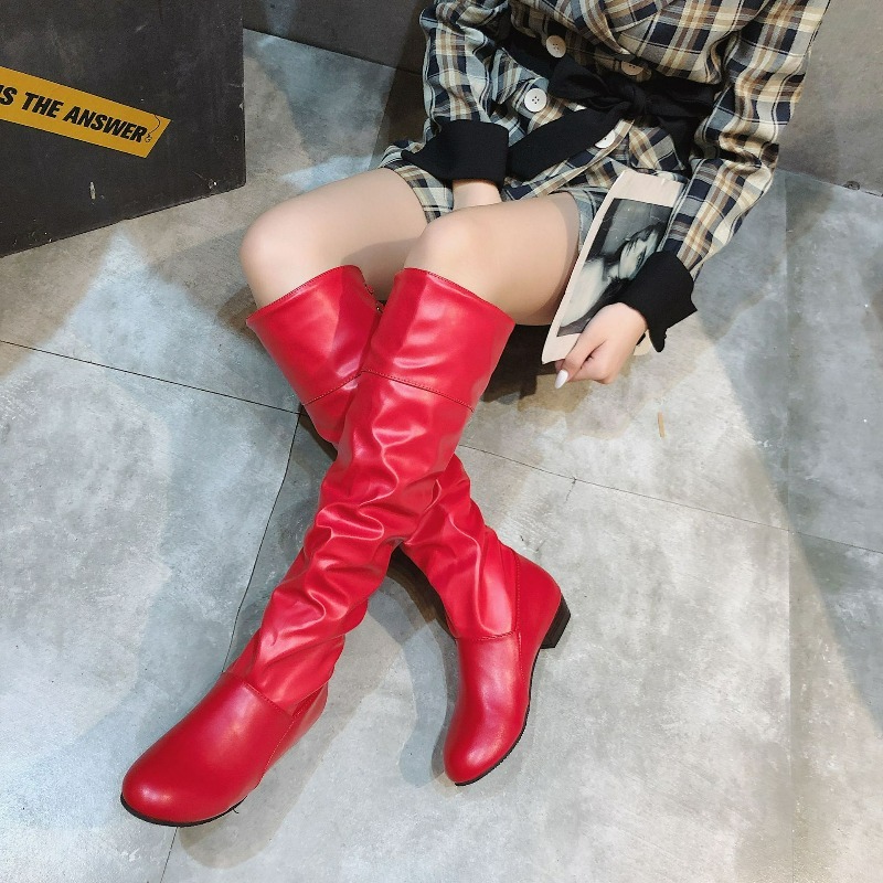 المرأة أحذية عالية في الركبة 2 - مراجعة Women'S Fashion Leather Boots وسعره