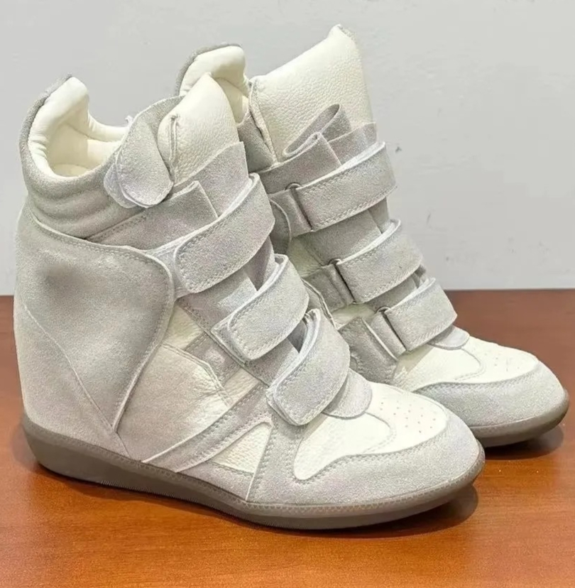 أحذية رياضية نسائية بكعب خفي و - مراجعة Women'S Fashion Leather Boots وسعره